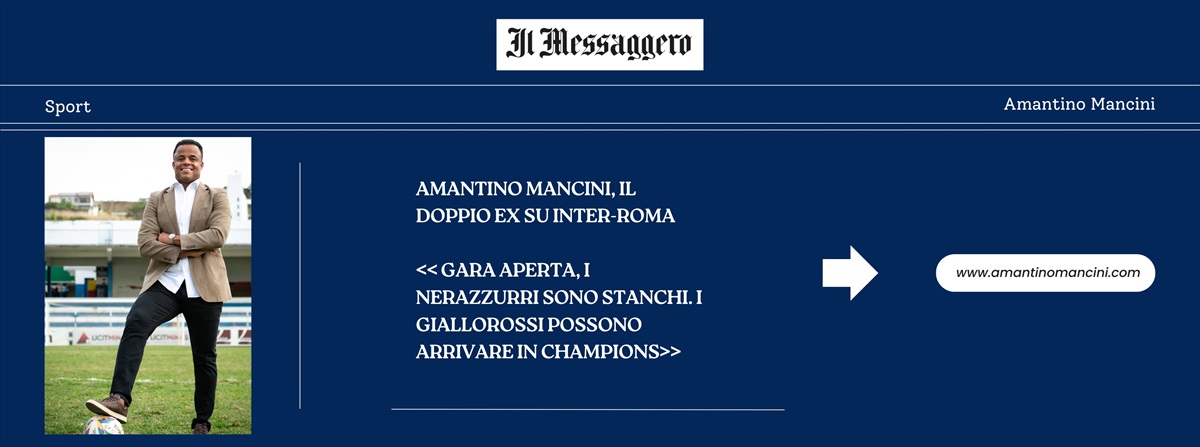 Amantino Mancini, il doppio ex su Inter - Roma