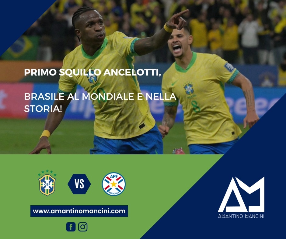 Primo squillo Ancelotti, Brasile al Mondiale e nella storia!