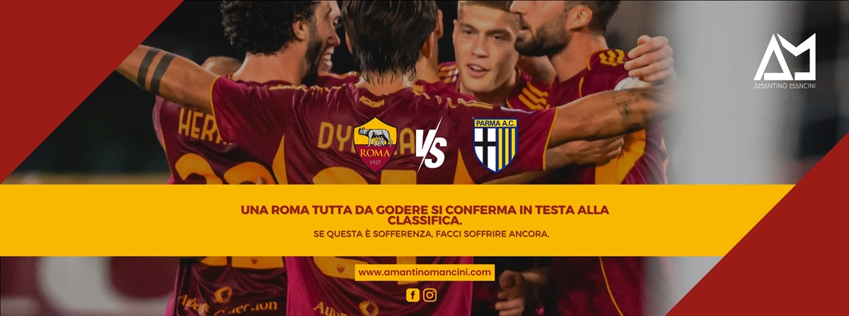 Una Roma tutta da godere si conferma in testa alla classifica. Se questa è sofferenza, facci soffrire ancora