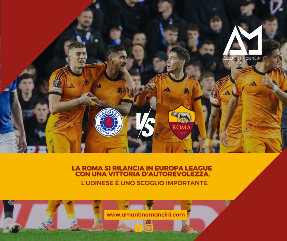 La Roma si rilancia in Europa League con una vittoria d'autorevolezza. L'Udinese è uno scoglio importante