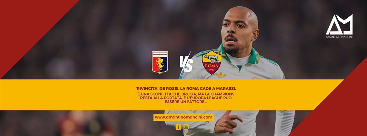 'Rivincita' De Rossi, la Roma cade a Marassi