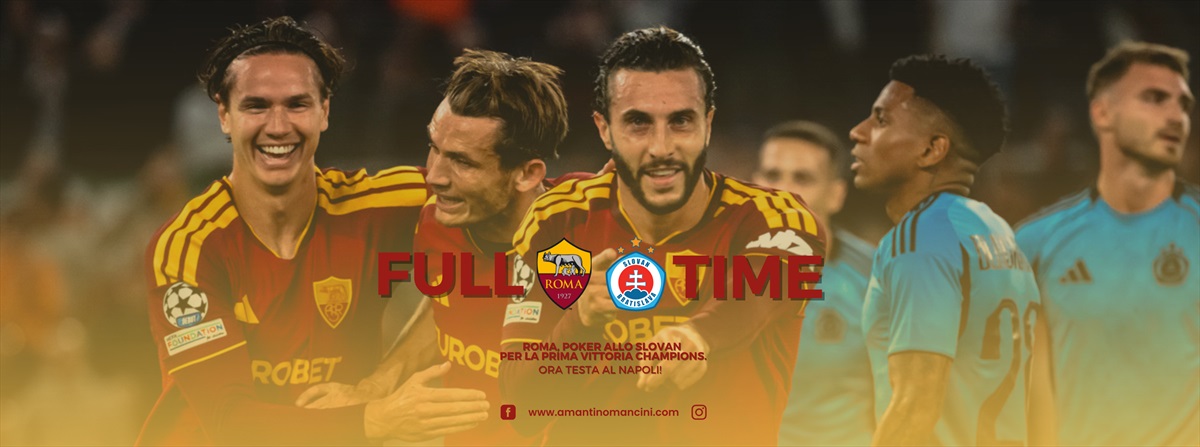 Roma, poker allo Slovan per la prima vittoria Champions. Ora testa al Napoli!